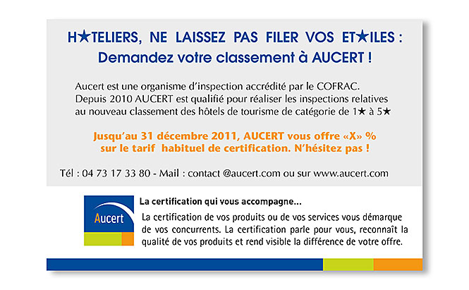 AUCERT - Carte pour e-mailing