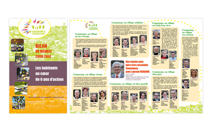 Liste électorale Faire Vivre Ensemble Communay -bilan et tract