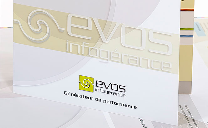 EVOS Infogérance - plaquette de communication d'entreprise