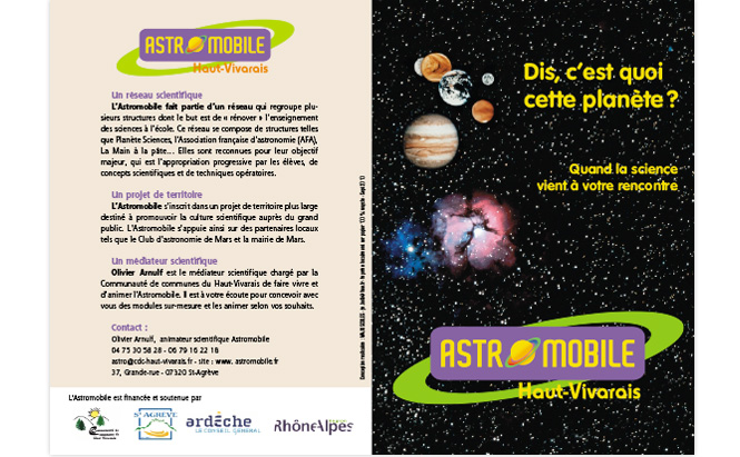 ASTROMOBILE - visuel dépliant